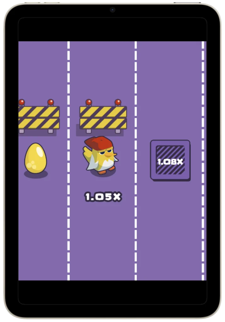 Chicken Cross mobile game